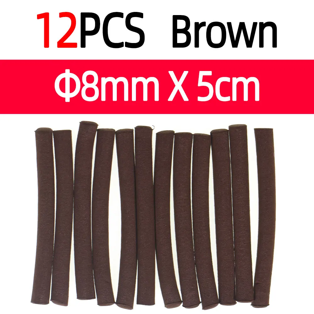 12pcs Brown 8mm