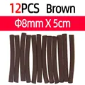 12pcs Brown 8mm
