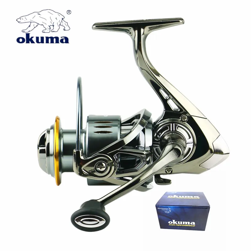 Carrete de pesca totalmente metálico OKUMA relación de velocidad 5,2: 1 sin espacio 13 + 1BBMax Dragon 22KG carrete de pesca 2000-7000