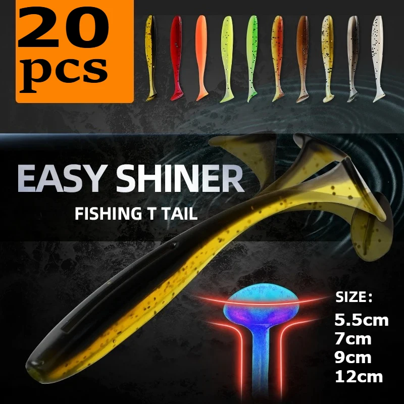 Señuelos blandos Easy Shiner para pesca de carpa – 5 a 12 cm