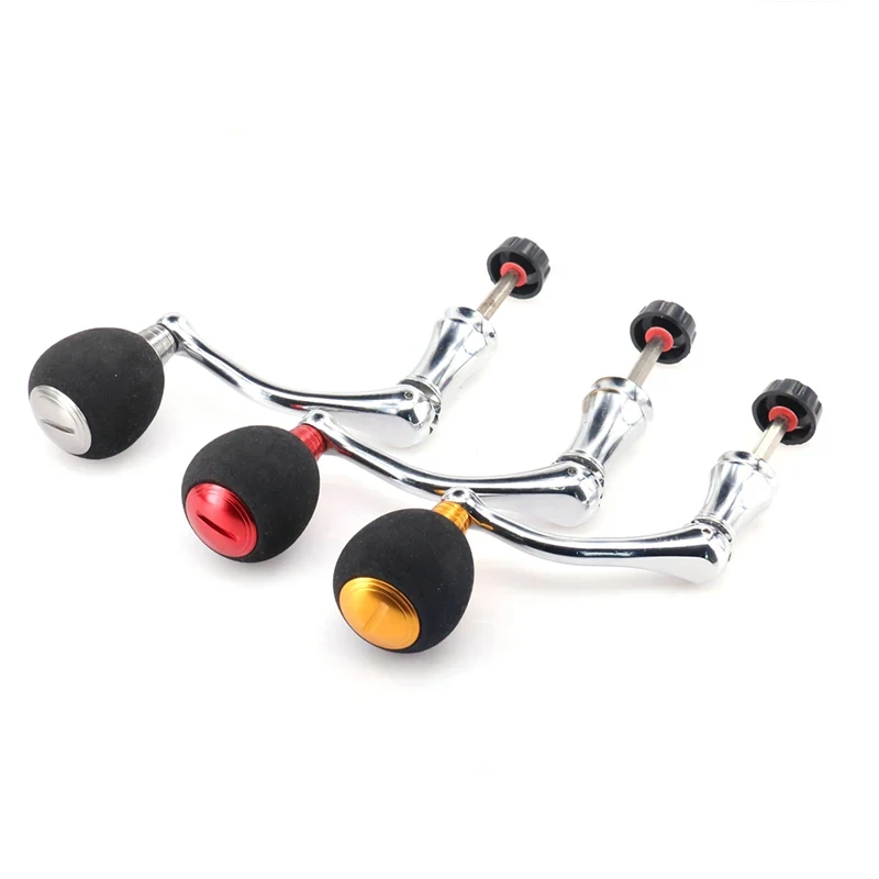 Rueda giratoria dorada de Metal rojo, mango de adaptación EVA totalmente metálico, fuerte y suave, novedad de 2024 - imagen 5