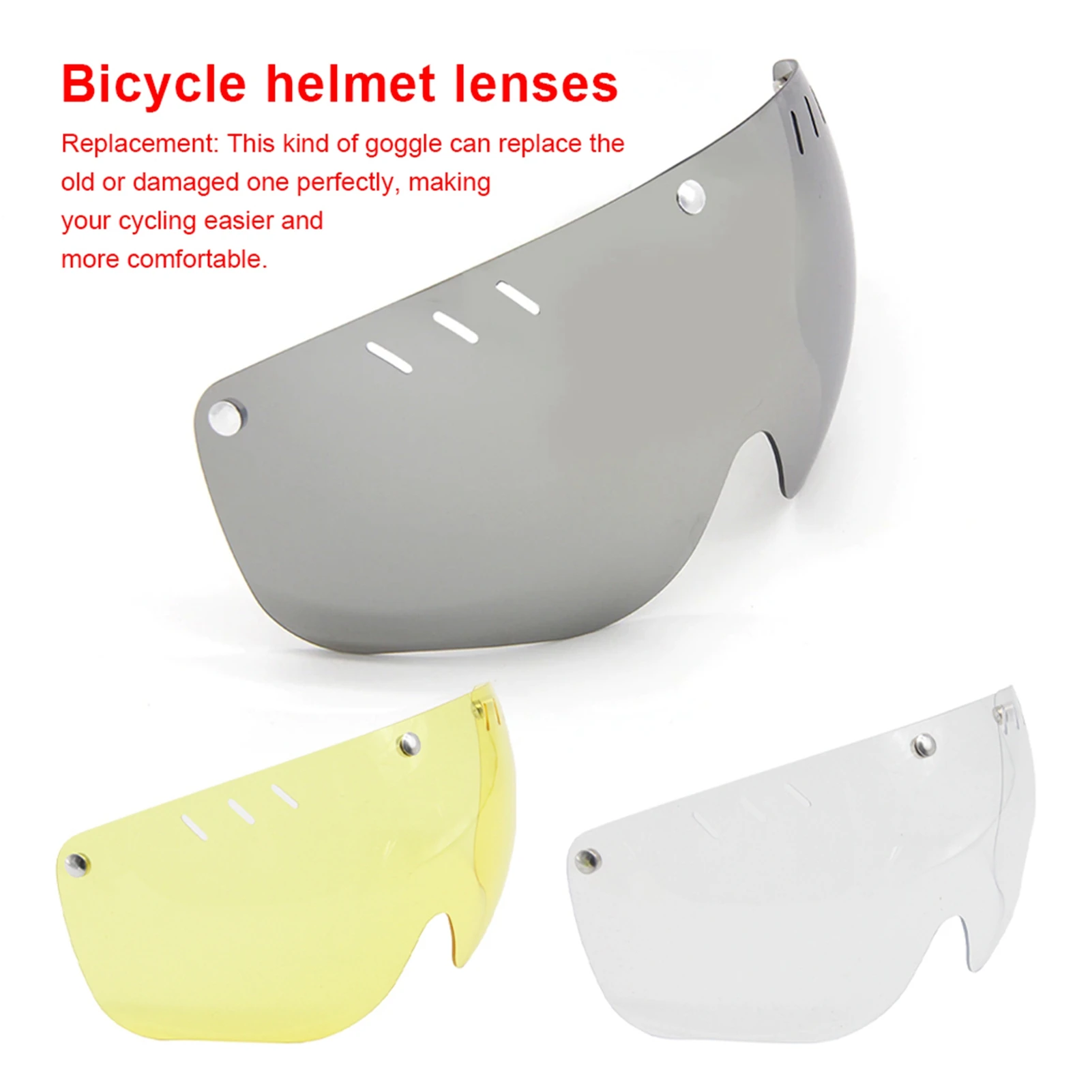 Gafas magnéticas Premium para casco de ciclismo, lentes de repuesto para reparación, protección UV, accesorios - imagen 4