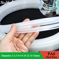Tubo nailon PA6 para líder de pesca – Negro transparente