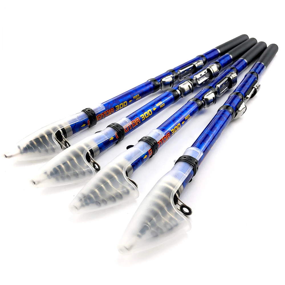 Caña de pescar rocosa telescópica giratoria de carbono, 3M, 2,7 M, 2,4 M, 2,1 M, 1,8 M, Carpa/carpa cruciana azul, resistente y duradera, playa de estanque - imagen 3