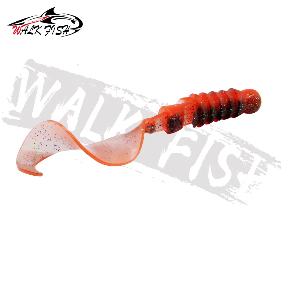 WALK FISH-señuelo de Pesca suave, 100mm, 7g, de PVC Artificial, para lubina - imagen 4