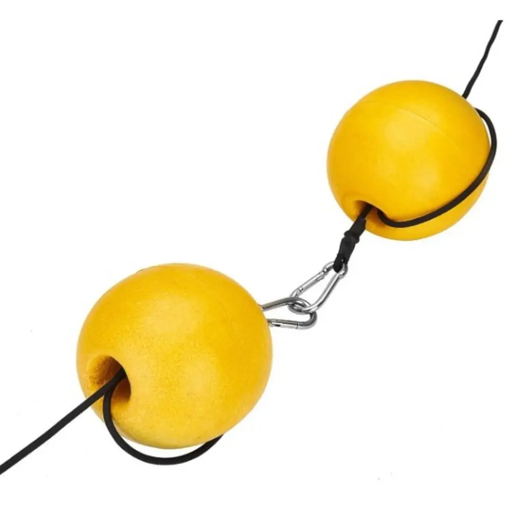 Bola flotante de flotabilidad de PVC de 10cm con ancla de barco de carga amarilla de alta calidad - imagen 2