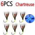 6pcs Chartreuse