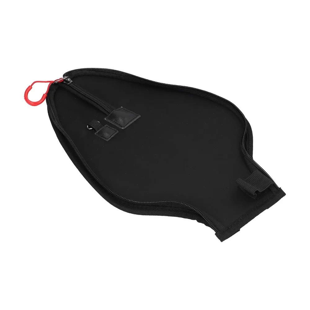 Cubierta de punta de caña de pescar EVA duradera, apertura de cremallera grande, Protector de punta negra, cubierta de anillos guía, protección de herramientas de pesca - imagen 3