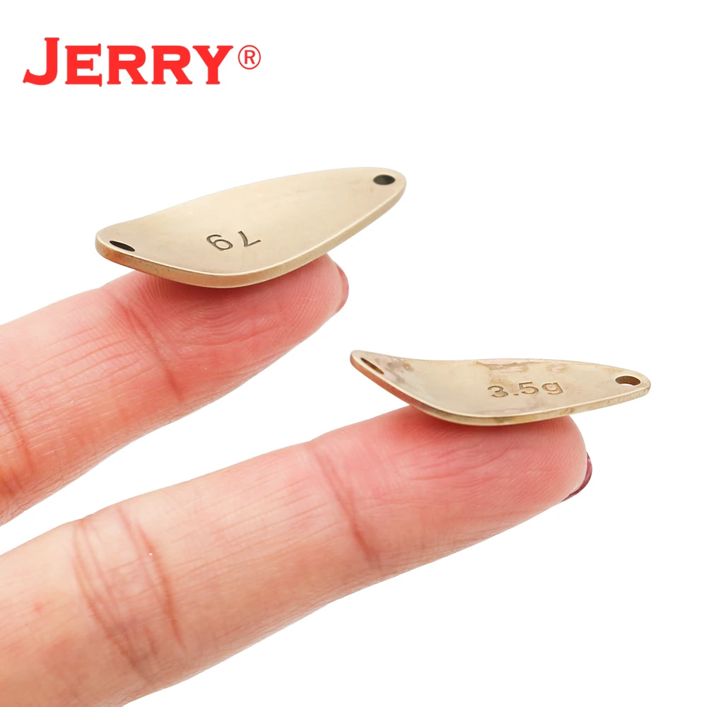 Jerry Capricornio 3,5g 7g Micro cucharas señuelo de Pesca cobre sin pintar área en blanco cucharas de trucha Arealure Pesca parpadeantes DIY cuchara P - imagen 5