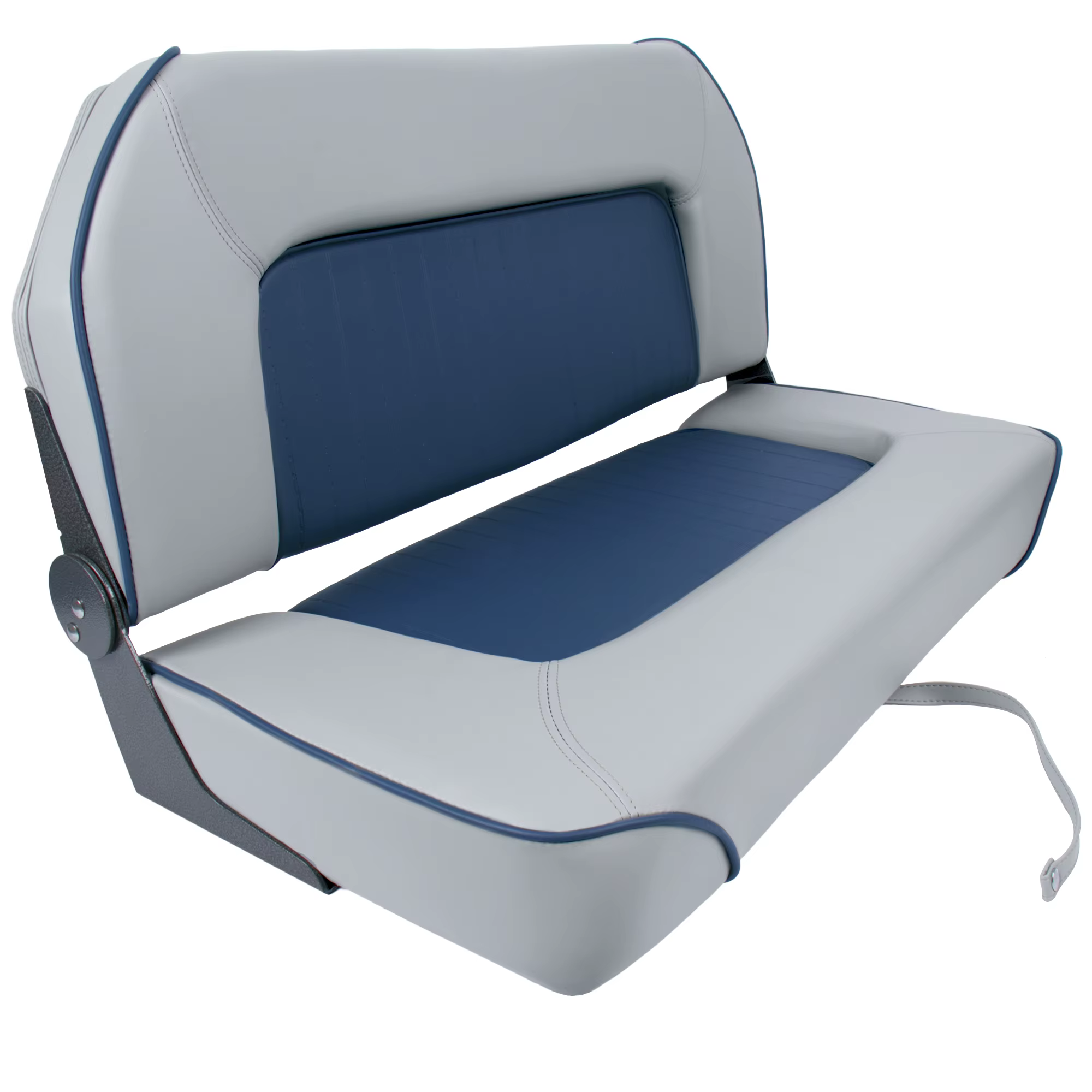 Asiento barco plegable doble Bass Jon – Respaldo bajo cuero - imagen 3