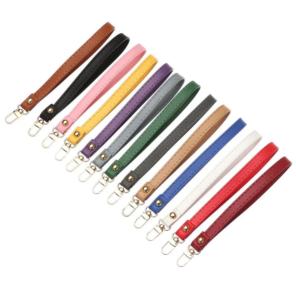Bolso portátil de metal Correa para la muñeca Correas para bolso impermeables de cuero PU Correa para billetera Cinturón