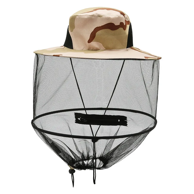 Gorra de pesca plegable para hombres y mujeres, sombrero repelente de mosquitos, malla oculta, protección contra abejas e insectos, protector solar para exteriores - imagen 3