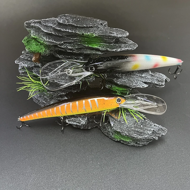 Señuelos de Pesca de buceo profundo de 20g, cebo Artificial de 120mm, Bandit de agua salada, cebo de arrastre dorado, Zander de lubina, aparejos de Pesca de carpa - imagen 5