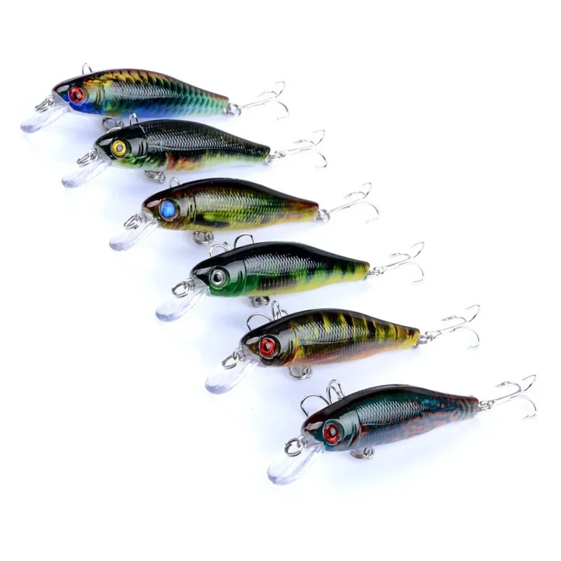Señuelo de pesca de pececillo láser, 8,5 cm, 8,5g, manivela Wobblers, Peche Bass Isca, cebo Artificial pintado de plástico duro, aparejos de curricán, 1 ud. - imagen 5