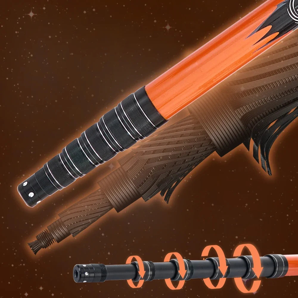 Marca MBLN, longitud Total de 370 cm/128 pulgadas, ultraligera 414g, red de aterrizaje de pesca portátil, red telescópica de fibra de carbono, cabeza de red de aleación - imagen 5