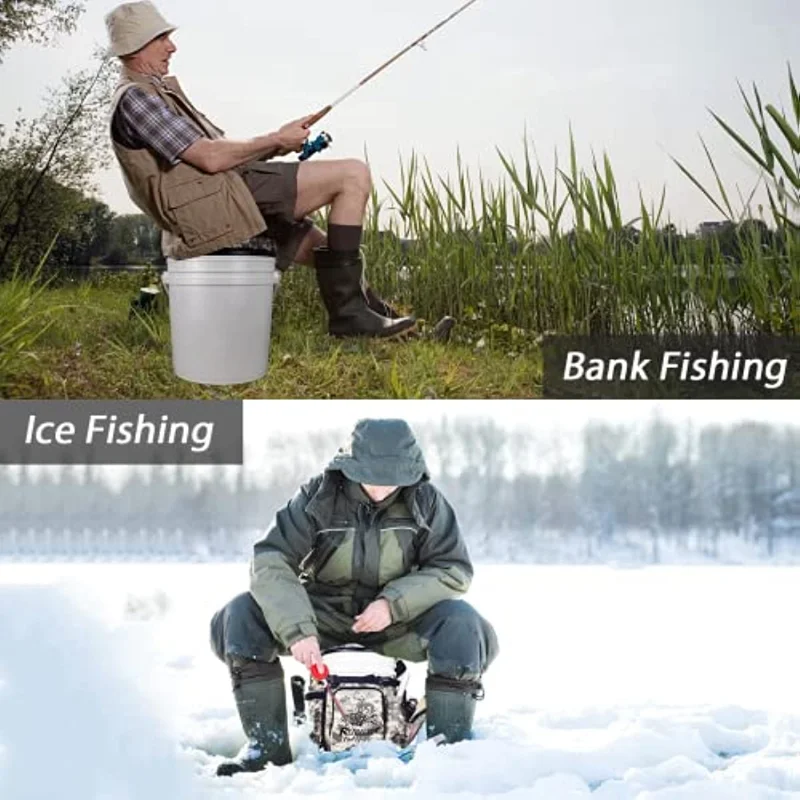 F Aventik-Tapa de asiento de cubo de 5 galones, tela repelente al agua/resistente al agua, diseñada para caza, pesca, Camping, jardín, garaje - imagen 5