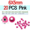 6X5mm 20pcs Pink