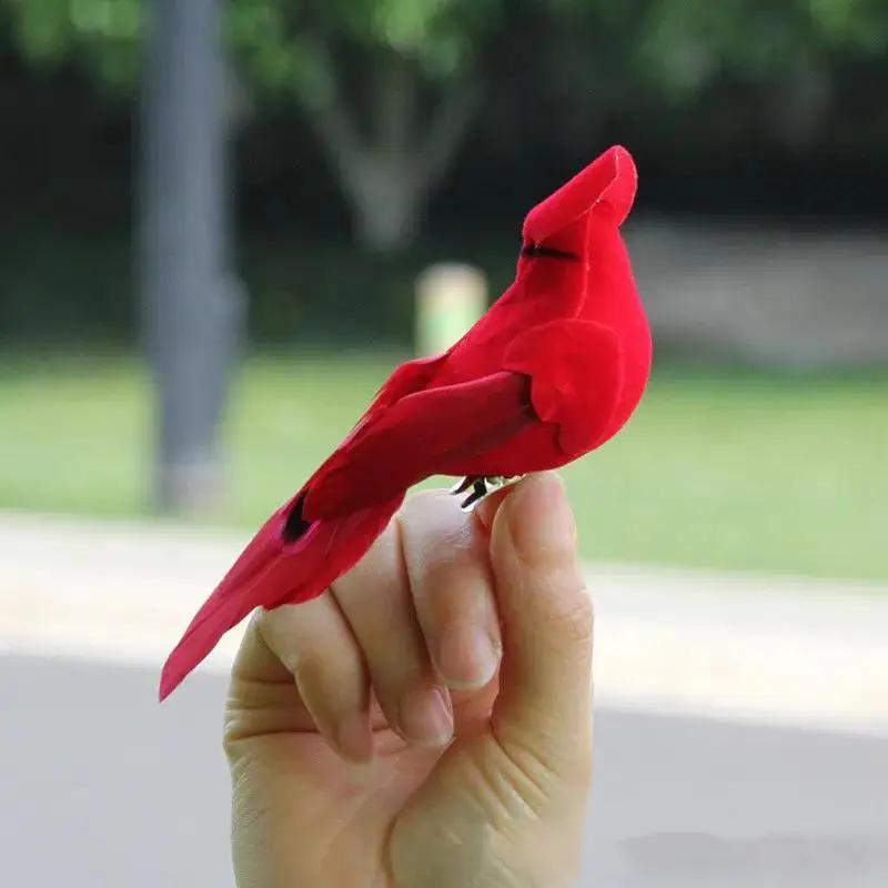 Pájaro Artificial 2026 con Clip – Decoración Jardín Verde Hogar