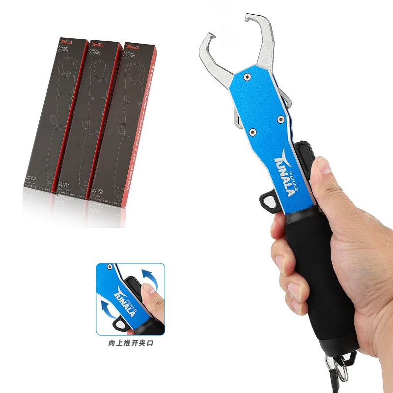 Clip de pesca de aleación de aluminio con agarre de pescado, señuelo de pesca al aire libre, herramientas de pesca, 3 colores - imagen 5