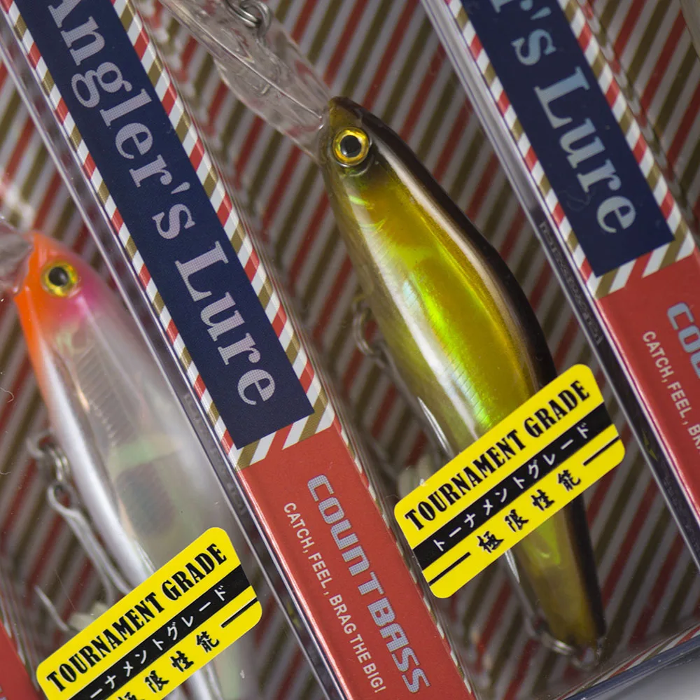 Countbass Shad Minnow 65mm 2-9/16 "7,3g 1/4 oz., cebo duro que se hunde labio largo Minnow Señuelos de pesca Wobblers Jerk Your Bait - imagen 3