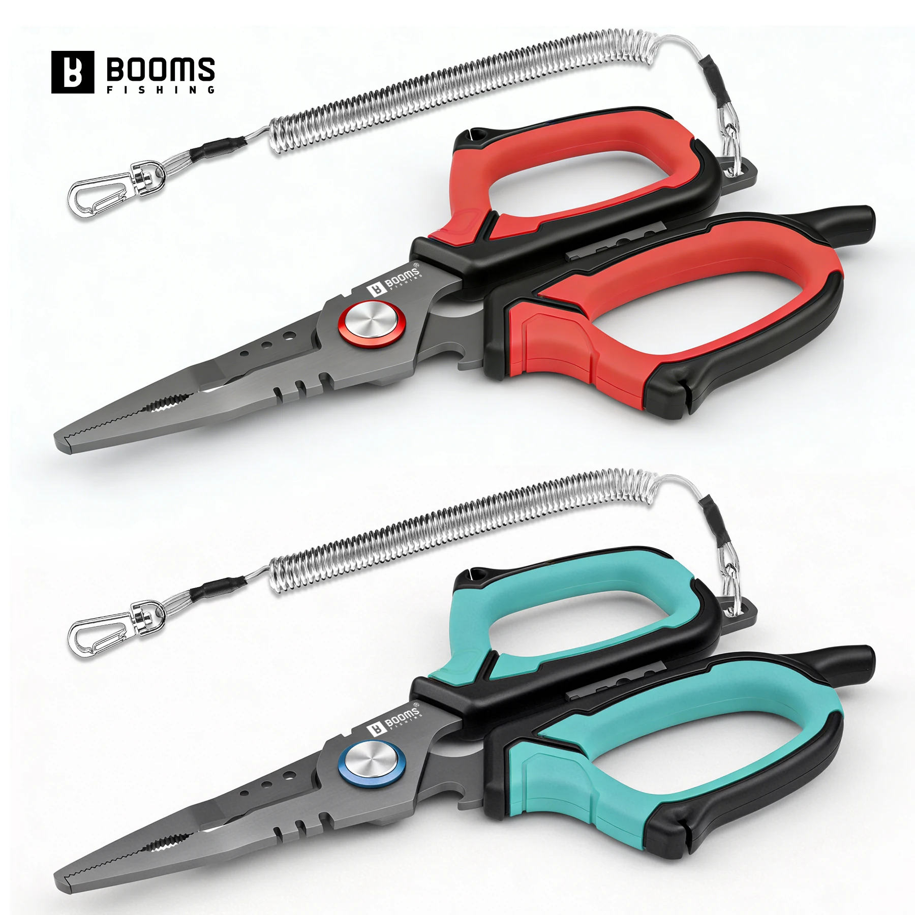Alicates multifunción Booms Fishing H07 inox para pesca marina