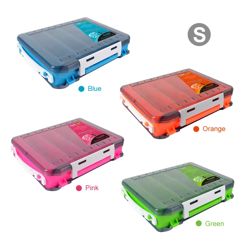 Cajas de pesca, caja de aparejos grande de doble cara para spinners, caja de aparejos de señuelo Egi, estuche para cebo Artificial, organizador de almacenamiento para pescadores - imagen 5