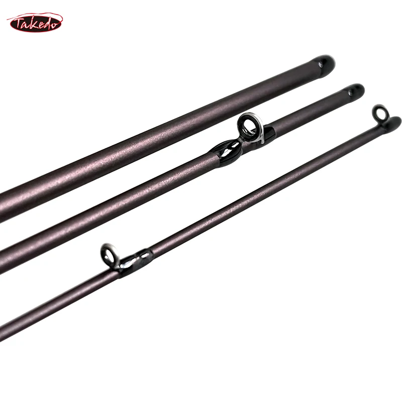 TN93-caña de pescar ultraligera de fibra de carbono, 454UL, 4 secciones, guía Fuji K - imagen 5