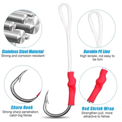 Anzuelos Jigging Acero Inoxidable Talla 1/0-10/0