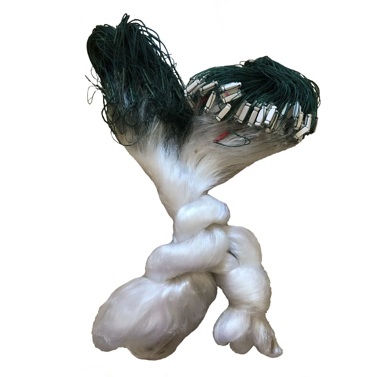 Red de pesca de una sola capa, monofilamento de nailon, red de enmalle envuelta, red de peces de agua dulce, H 1,8 m-5m, L45m-55m, malla de 25mm-80mm - imagen 3