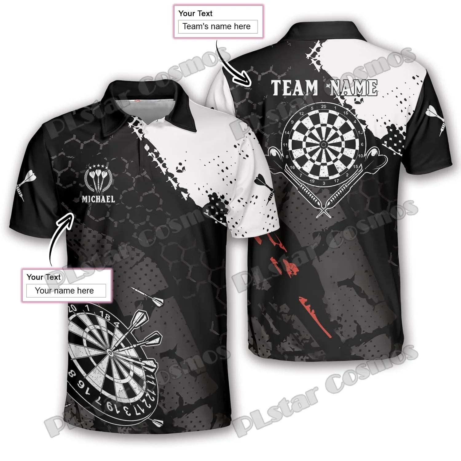 Born To Play Darts camisetas con estampado 3D para dardos hombre - imagen 3