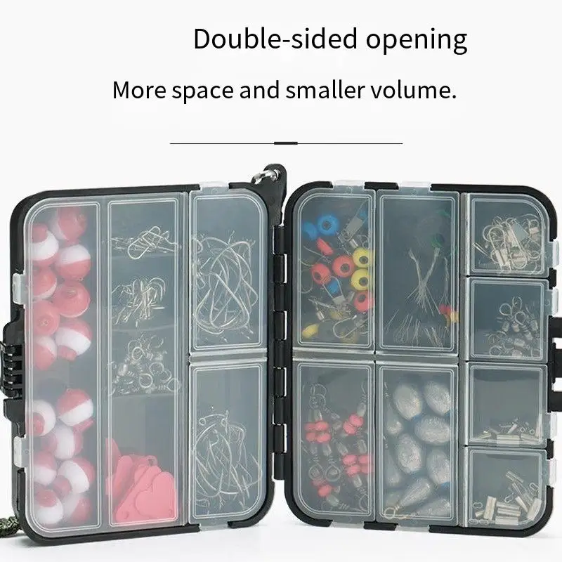 Equipo de pesca PD, juego de cebo Luya de 264 piezas, una variedad de accesorios, gancho de manivela, anillo giratorio, conjunto de accesorios colgantes, suministros de pesca - imagen 5