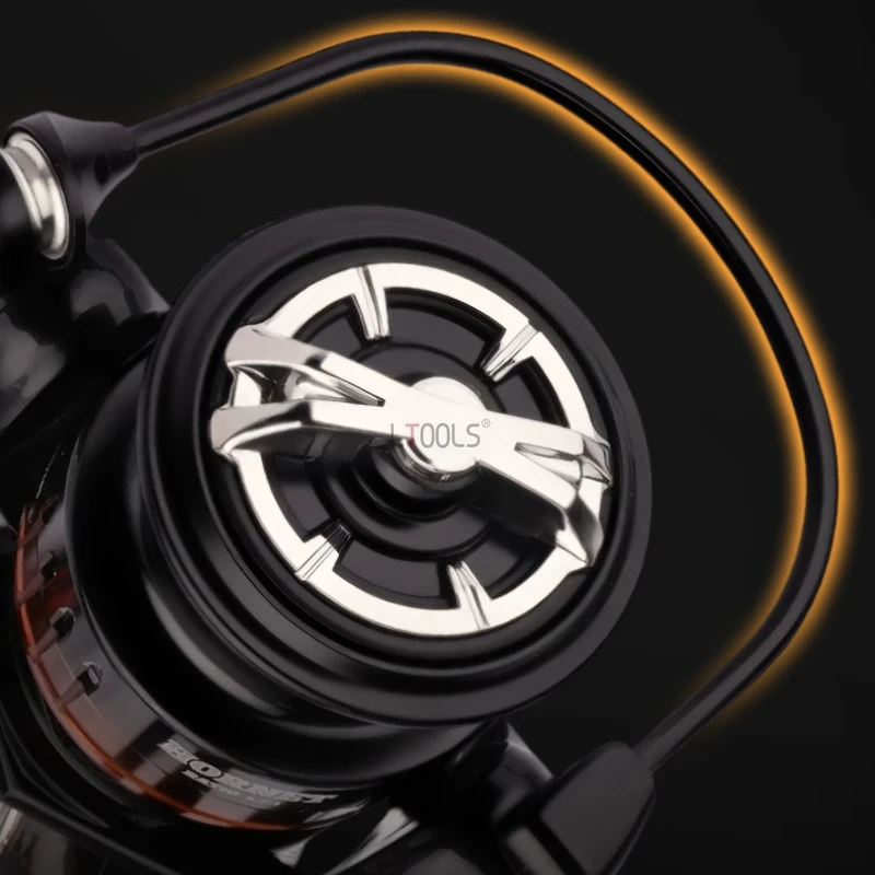 Carrete de pesca giratorio 5,2: 1 relación de engranaje 8kg arrastre máximo CNC mango de carrete de Metal carrete de pesca para agua dulce agua salada 2500 3000 tamaño - imagen 3