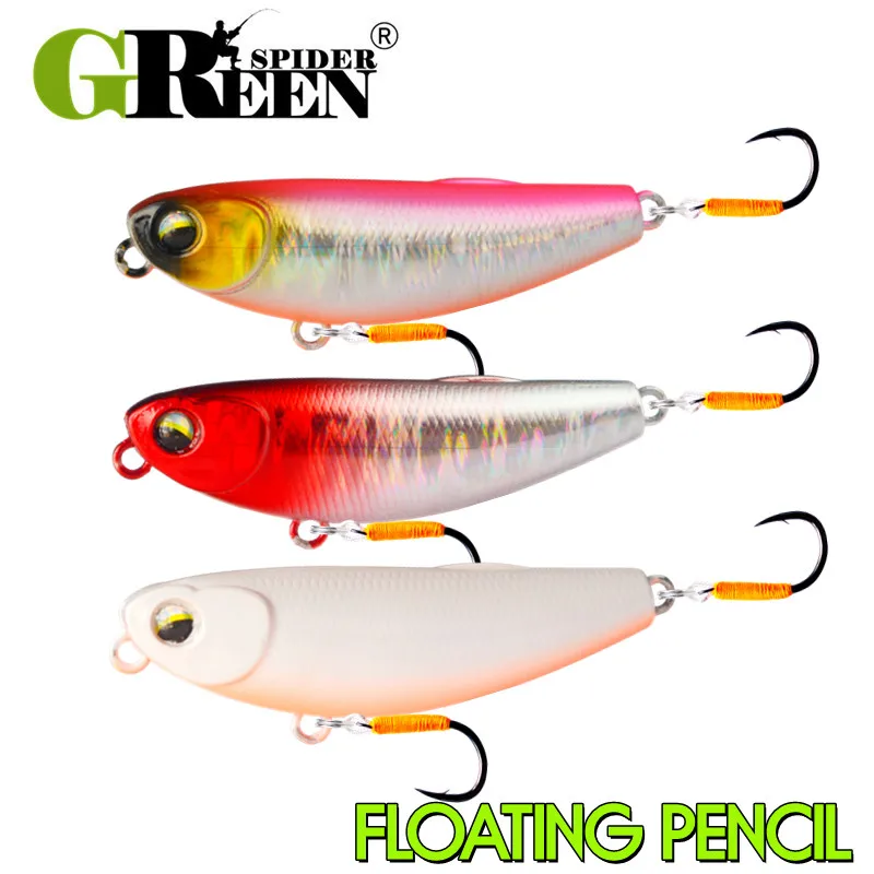 Walker Topwater Lápiz Señuelo Superficie Lubina