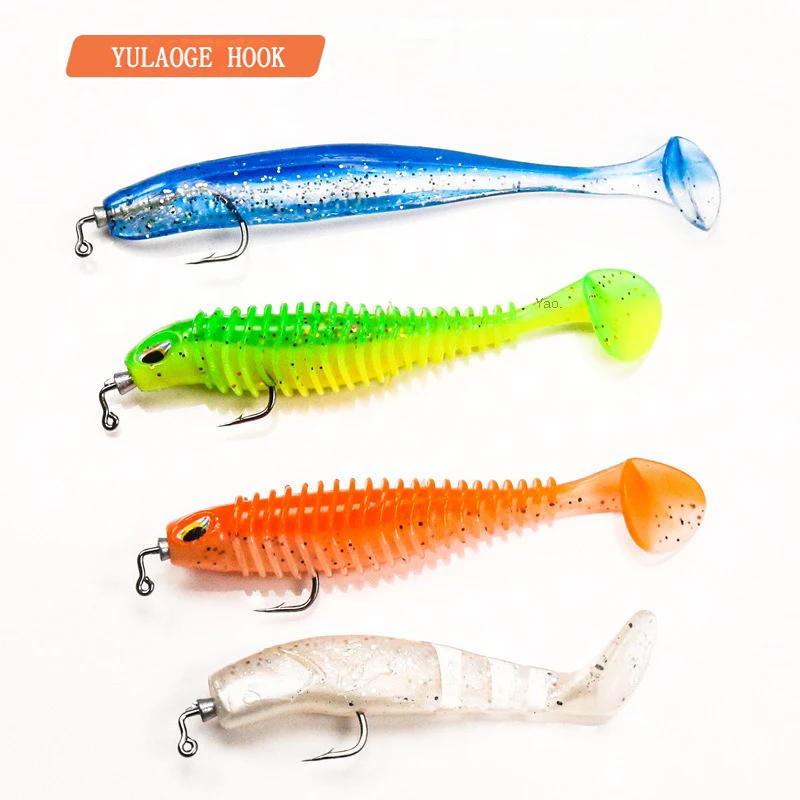 Señuelo de Plomo fundido a presión, anzuelo de cebo suave, adecuado para pesca de carpa, lubina, carpa plateada, 5 unids/lote por bolsa, nuevo modelo - imagen 5