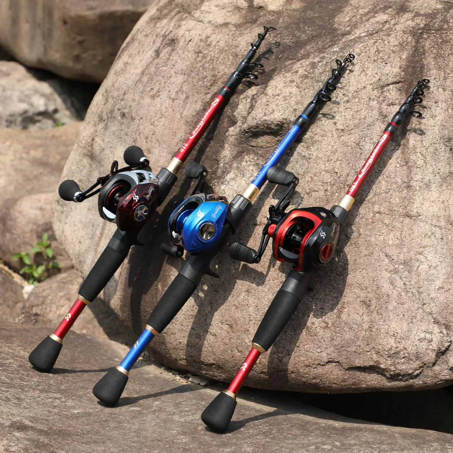 Sougayilang-caña de pescar ultraligera de carbono y carrete de pesca para lubina, 1,8 m, 2,1 m, 2,4 m - imagen 5