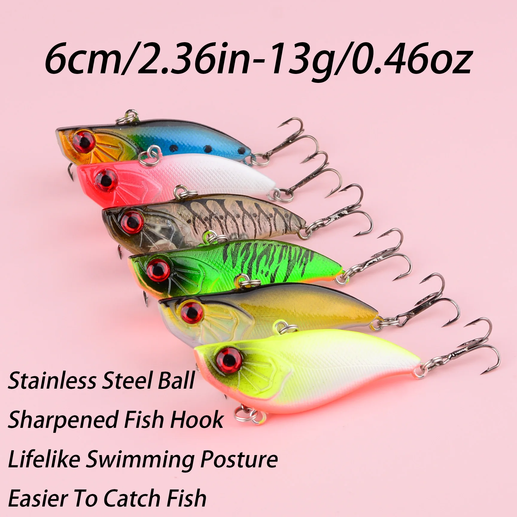 Crankbait minnow VIB para lubina en invierno, señuelo duro - imagen 5