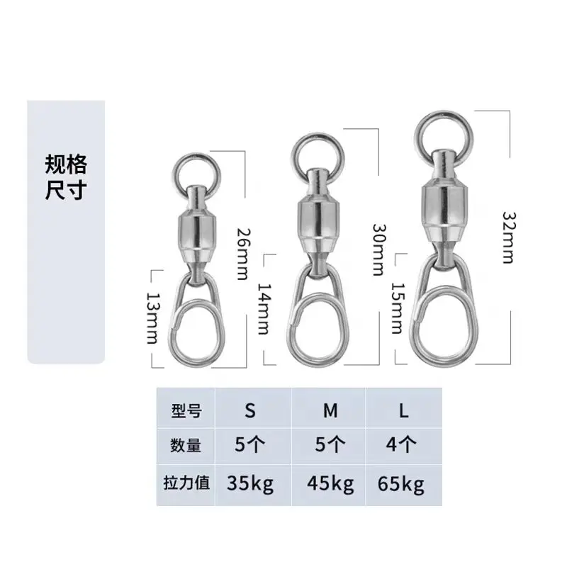 Conector giratorio doble rodamiento para pesca en aguas profundas - imagen 3