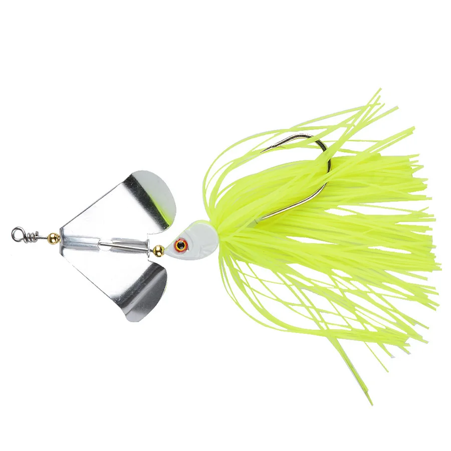 Wobblers Spinners Spoon Bait para Pike Peche, cebos artificiales, lentejuelas de Metal, Señuelos de Pesca, Jigs de cola de falda duradera, 1PC - imagen 3