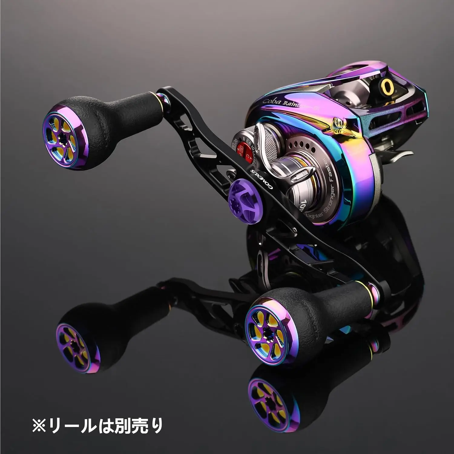Manivela eléctrica GOMEXUS de 100mm con perilla TPE de 27mm para carretes de pesca Shimano 13 Daiwa Abu Garcia Okuma Lew's Baitcasting - imagen 3