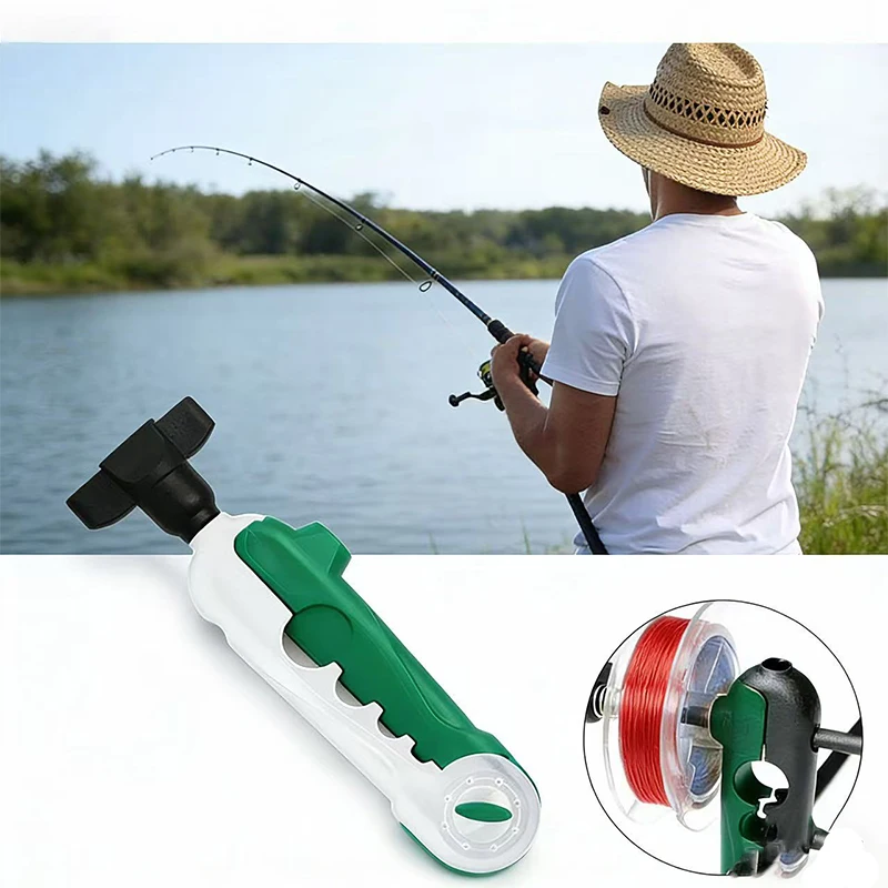 Carrete de pesca Simple multicolor, enrollador de línea, equipo de pesca fácil de usar, opciones coloridas disponibles