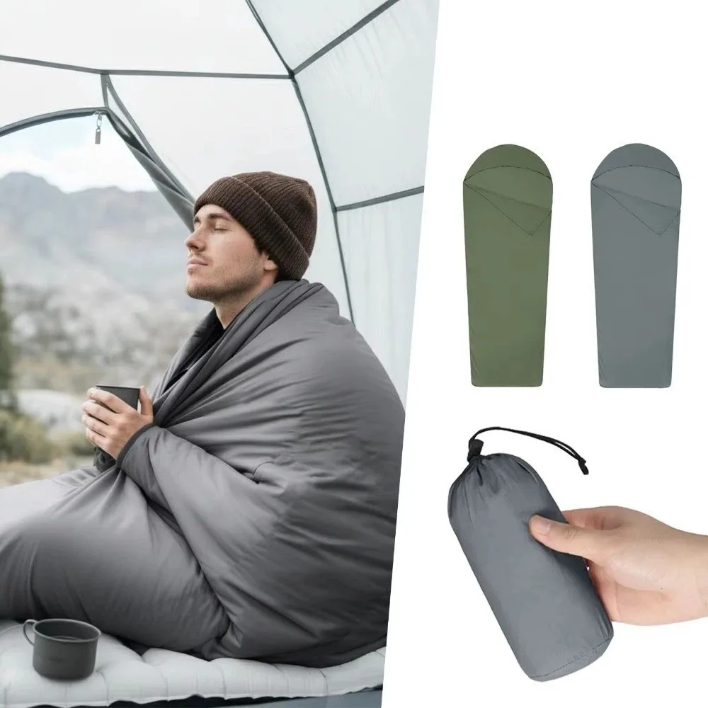 Saco de dormir ultraligero con forro cálido para camping y senderismo - imagen 4