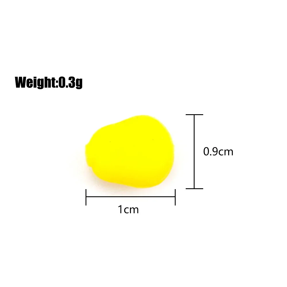 Señuelo de pesca de 50/100 piezas, cebos artificiales flotantes de maíz con sabor a maíz, cebo suave, accesorios de aparejos de pesca, 5 colores - imagen 3