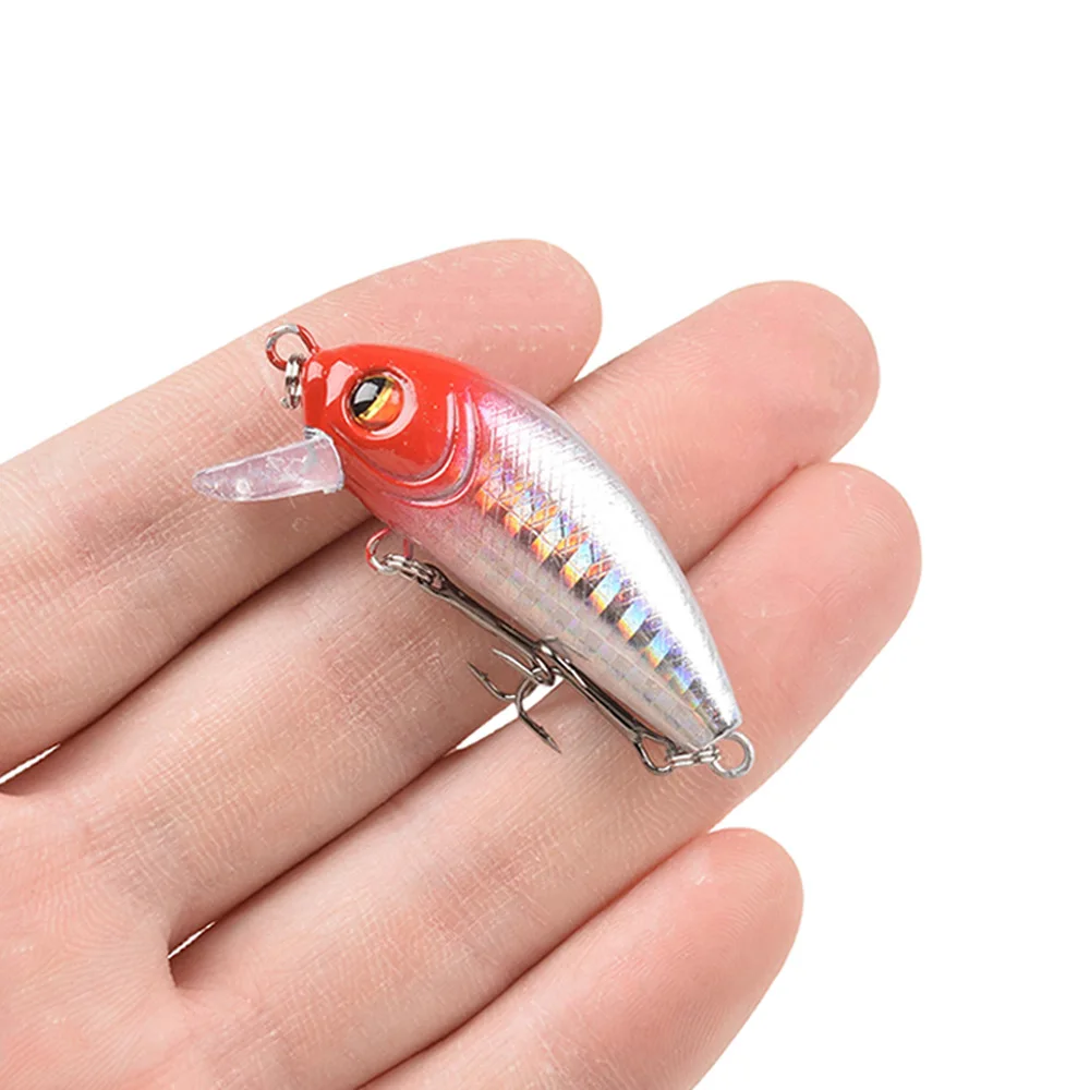 Señuelos de Pesca de pececillos modelo japonés, 5cm, 4,3g, Jerkbait flotante, Lucio, Carkbait, Wobblers, Swimbait, cebo profesional, 1 unidad