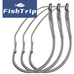 FishTrip anzuelos sin malezas vinilo aparejo Neko - Pesca lubina
