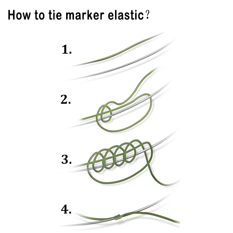 Marcador de sedal de pesca de carpa de 20m, elástico para aparejo de carpa, alimentador y aparejos de legado, aparejos de pesca, aparejos de Material de pesca de carpa - imagen 4