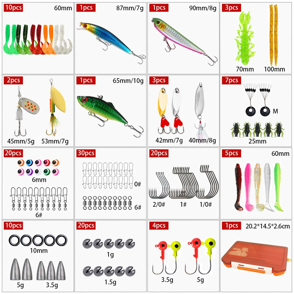 Pack Señuelos de Pesca con Minnows, Crankbaits y Lentejuelas - imagen 2