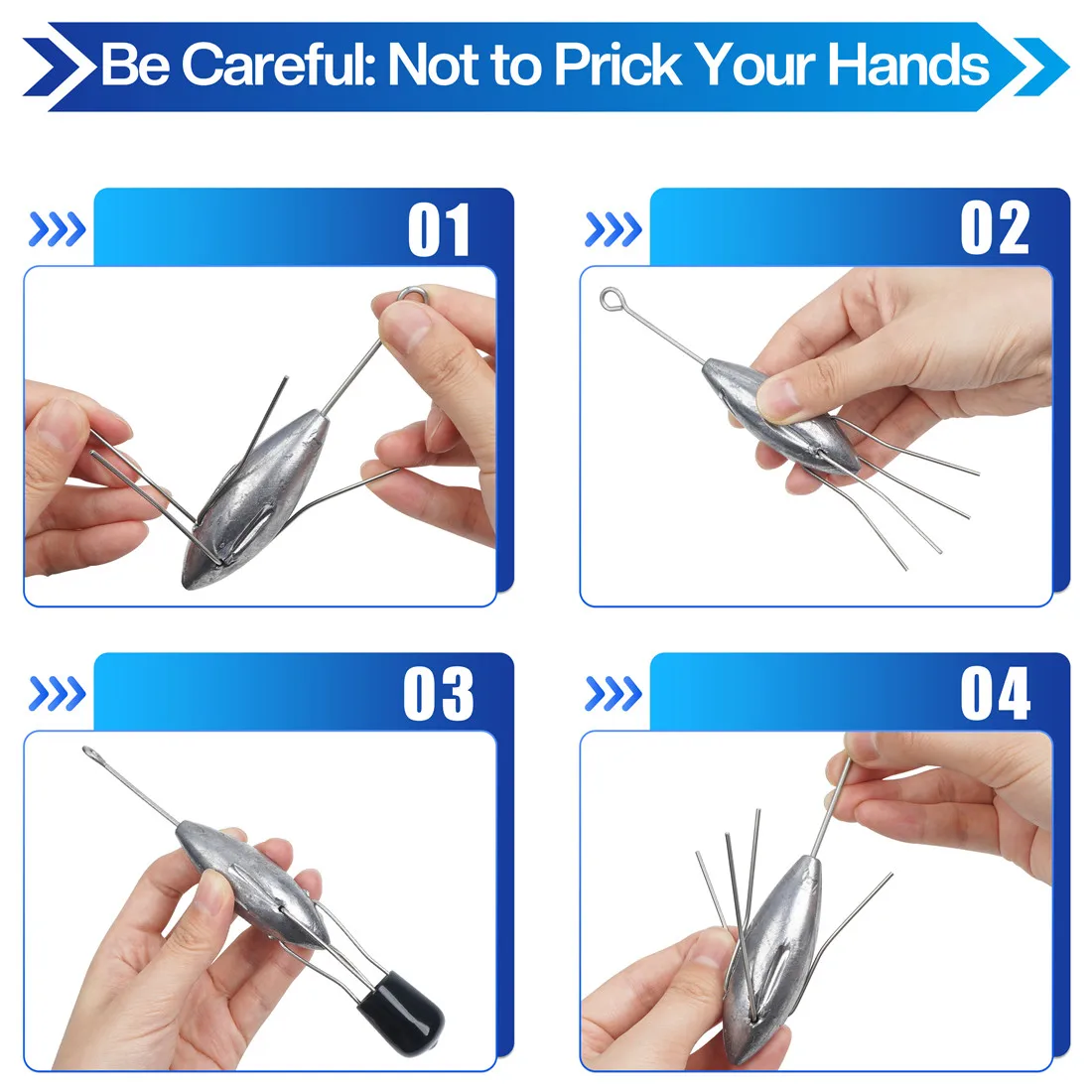 5 uds Sputnik plomo Surf herramienta de pesca cola larga agua salada Surf fundición plomos bagre playa araña pesas lubina aparejos de pesca - imagen 3