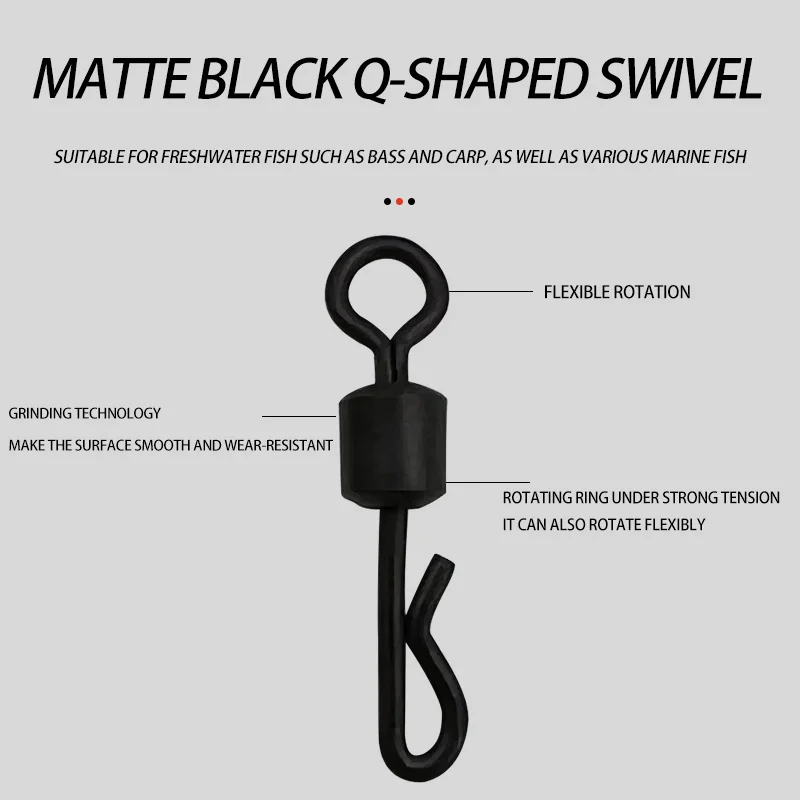 Tubo de aparejo giratorio de cambio rápido, mangas antienredos, gomas traseras, Clips de plomo de seguridad, juego de accesorios de pesca de carpa, 40 piezas - imagen 5