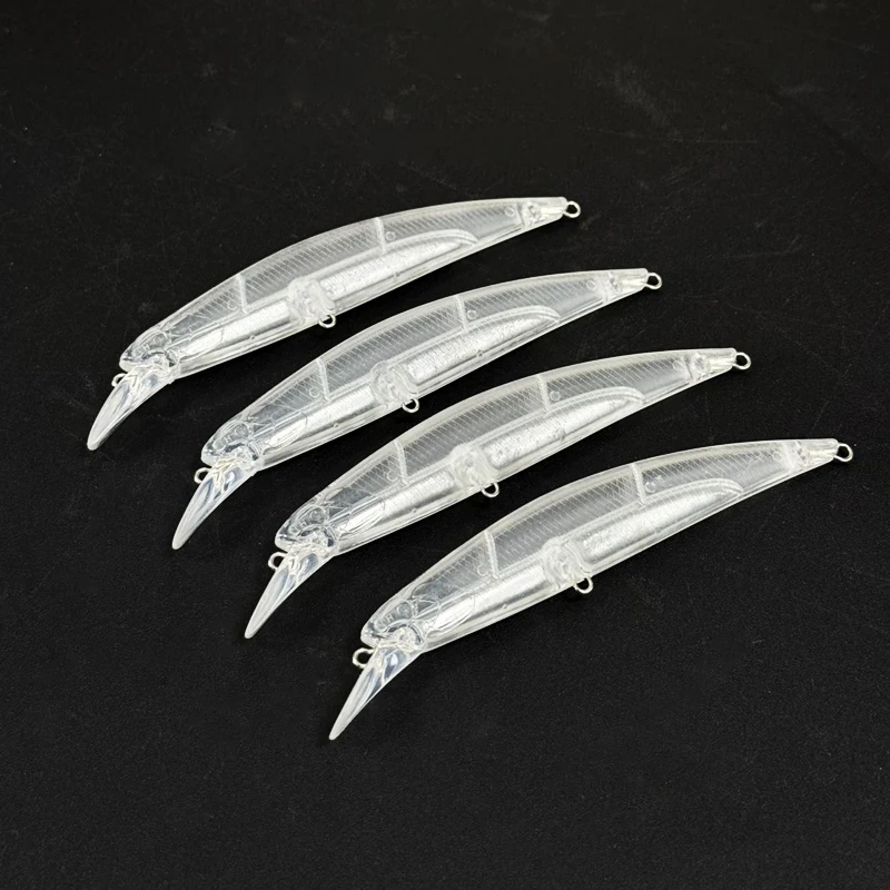 20 piezas señuelos de pececillo sin pintar, 110mm, 25g, cebo que se hunde de peso pesado, cebo de pesca de largo alcance para lubina, cebo Artificial Twitch - imagen 2