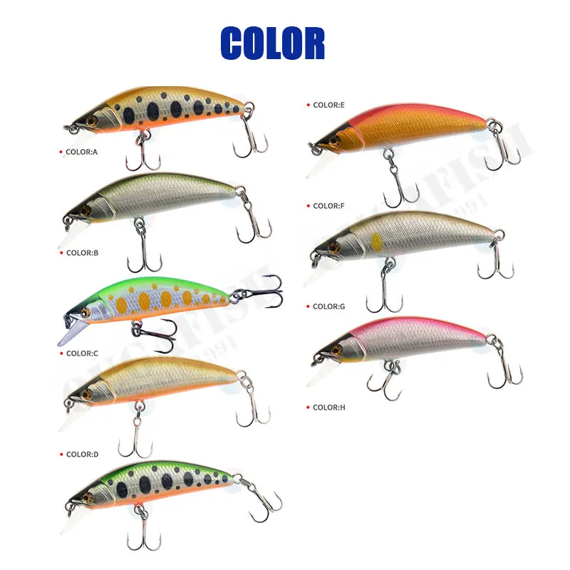 Micromacro-señuelo De Pesca De piscardo, 50mm, 5g, Accesorios De Pesca, Wobbler, Mandarin Leurre Isca, equipo De Pesca Artificial - imagen 5